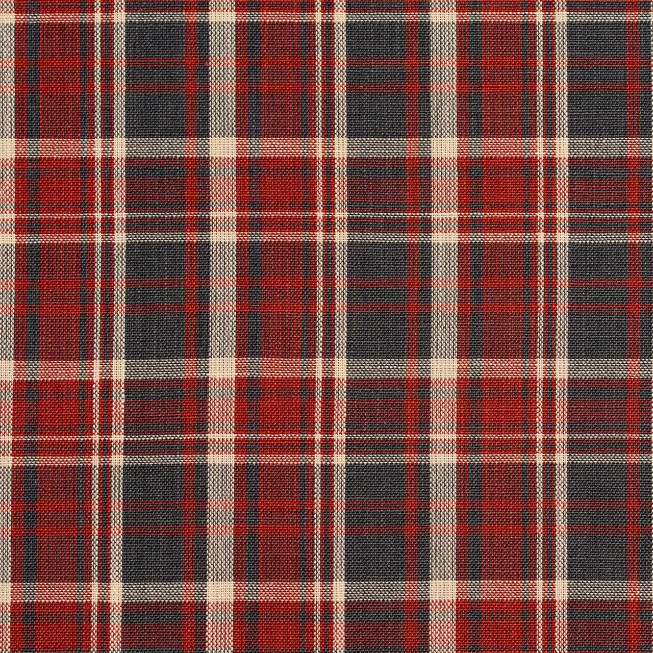 Brick Plaid - Blue,Red & Burgundy Plaid Upholstery Fabric 54 Inches"